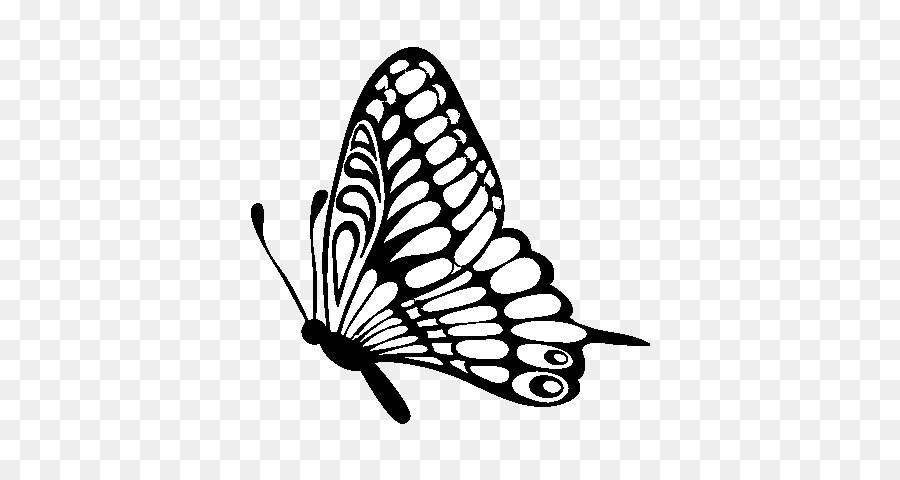 Monarch-Schmetterling, Clip-art Vektor-Grafik-Illustration - Schmetterling