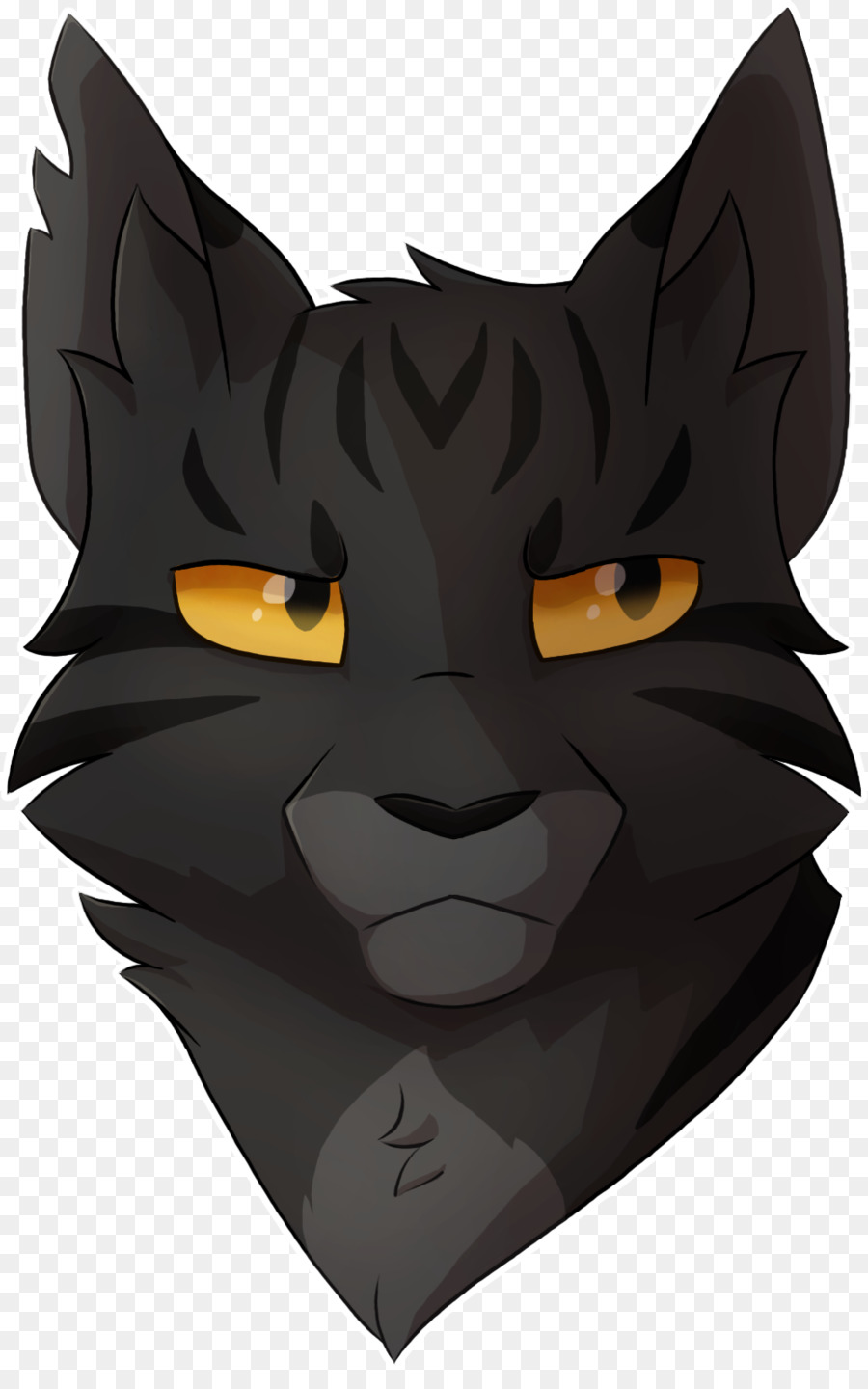 Whisker Black cat Feather T-shirt - Katze