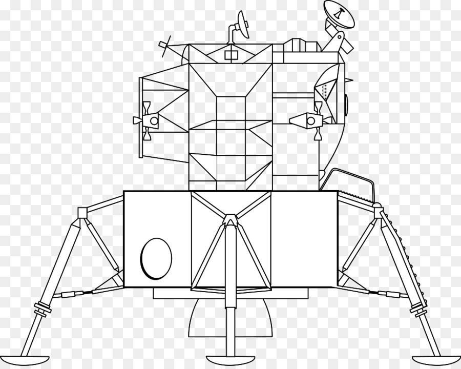 Apollo-programms mit Apollo 11 Lunar lander Apollo Lunar Module Space Race - Mond