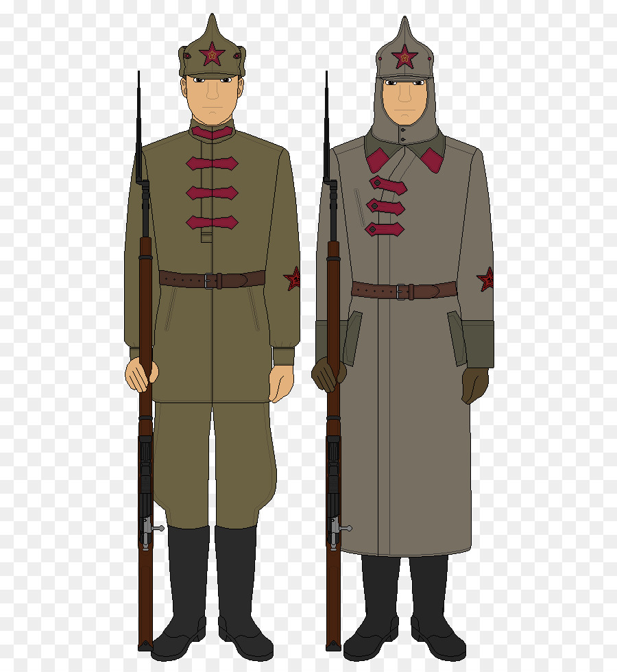 Russische Zivil-Krieg Militärische Uniformen Robe Bolschewiki - Sowjetunion