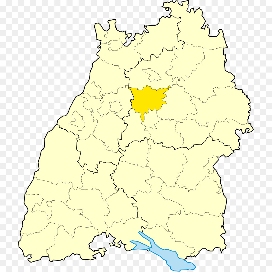 Baden-Baden Stuttgart-Staaten Deutschland Großherzogtum Baden Karte - 