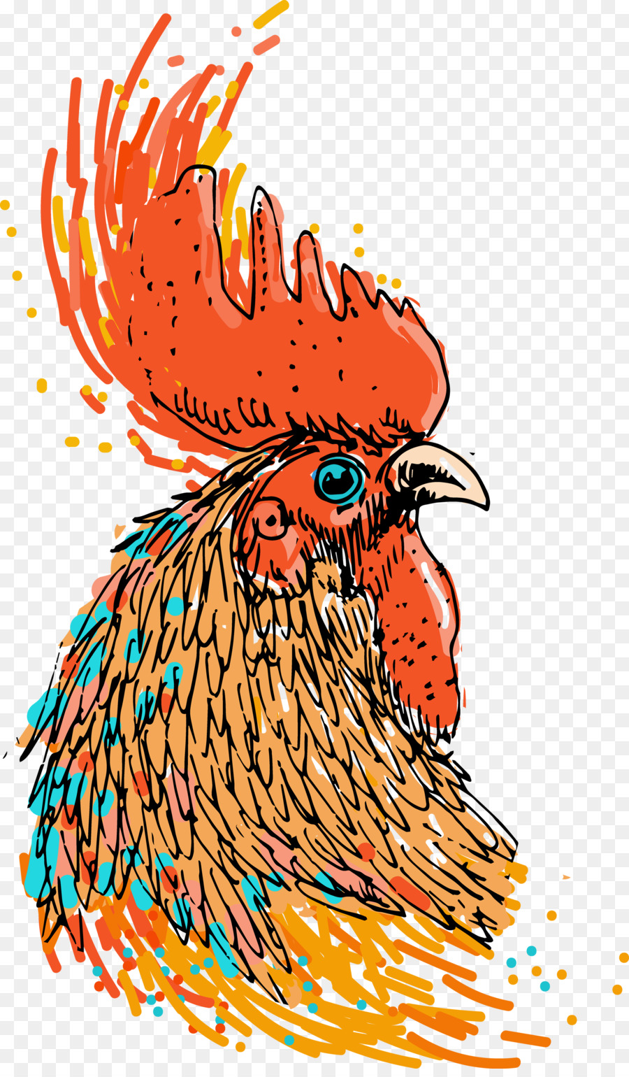 Pollo Illustrazione Vettoriale grafica fotografia di Stock Royalty free - pollo