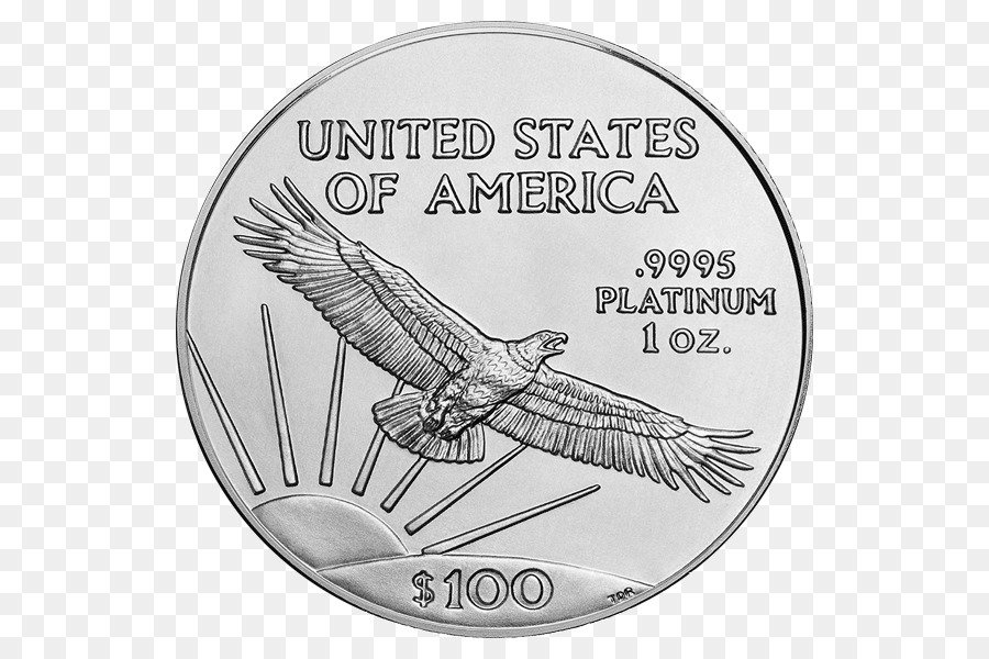 Americano Platino Aquila moneta moneta di Platino metalli Preziosi - aquila