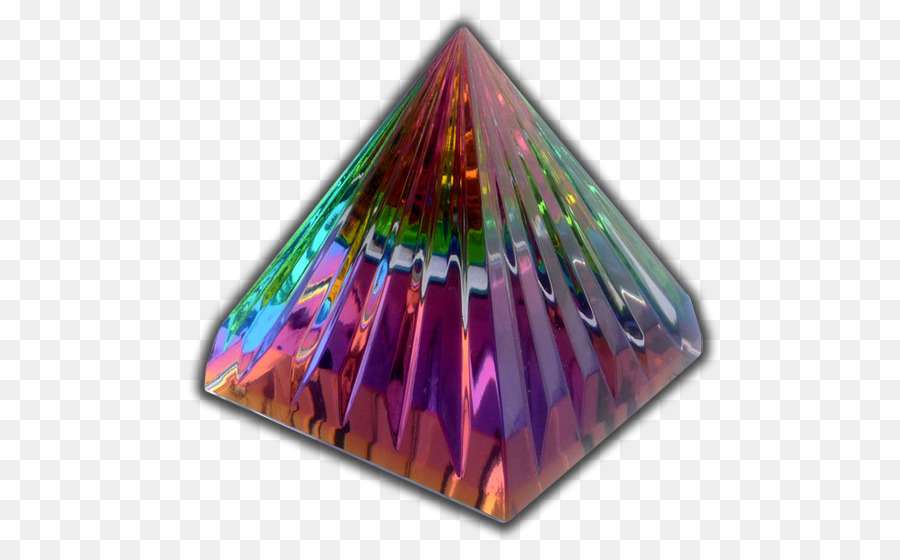 Pyramide Licht-Dreieck-die Farbe der Erde-Strahlung - 