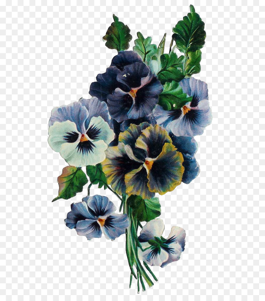Handtuch Blume-clipart-Blauen Küche - blume