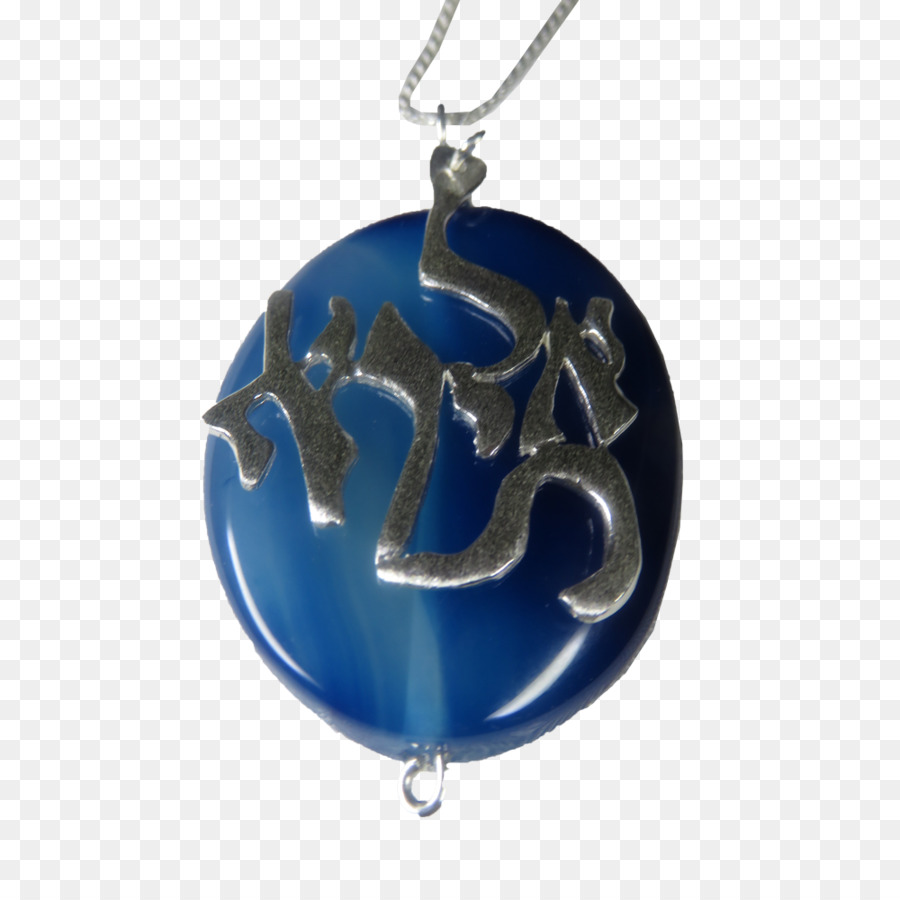 Medaillon Halskette Kobalt blau Schmuck - Juweliergeschäft