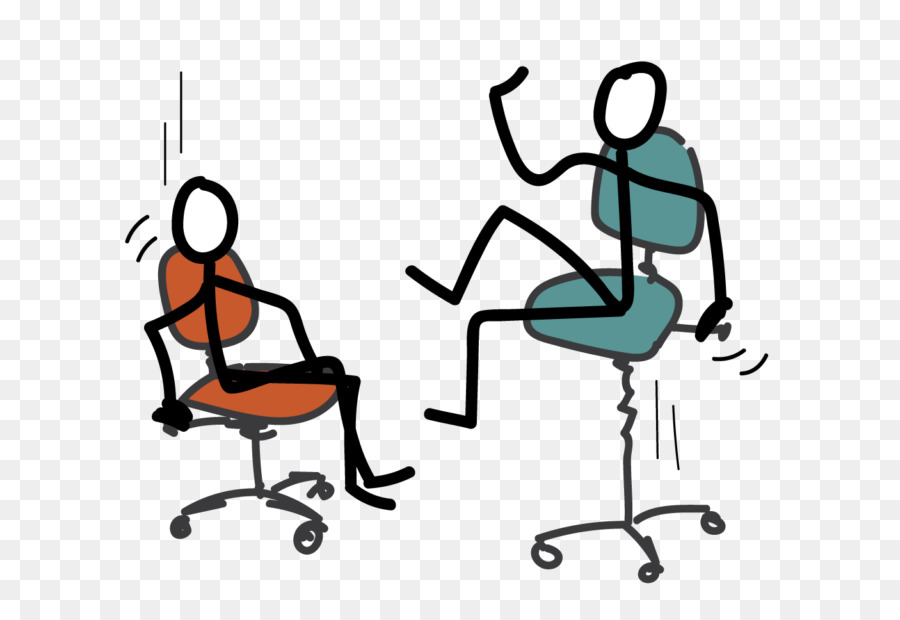 Büro & Schreibtisch-Stühle-Clip-Kunst-Menschliches Verhalten-Rollenspiel - ernste Diskussion