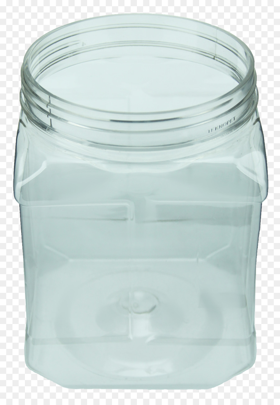 Kunststoff-Flasche mit Deckel Glas Wasser - Wasser