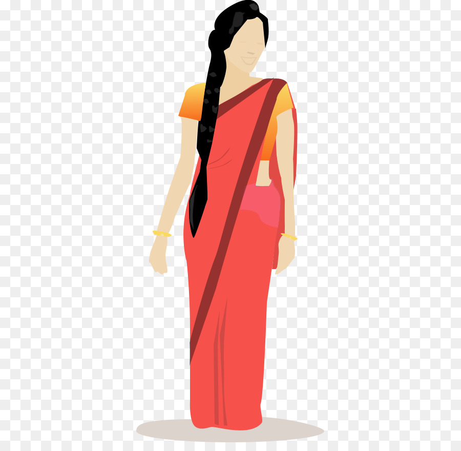 Woman Cartoon png download - 367*863 - Free Transparent Sari png Download.  - CleanPNG / KissPNG