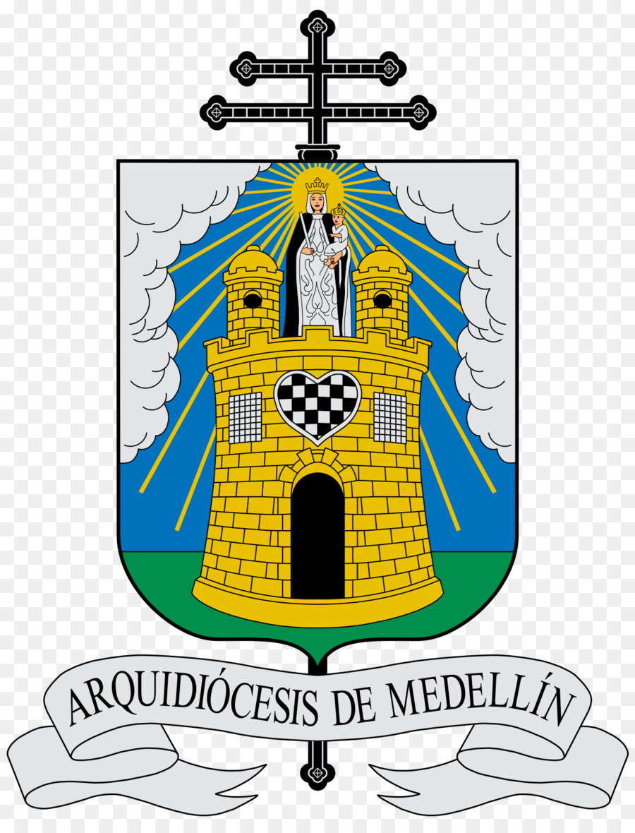 Iglesia de San Benito Bischof Aartsbisdom Wappen der Diözese - Medellin