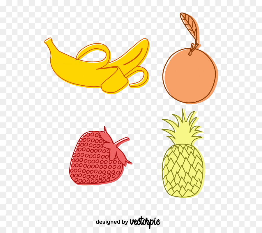 Ananas-Apfel-Logo, Vektor-Grafik-Design - Ananas