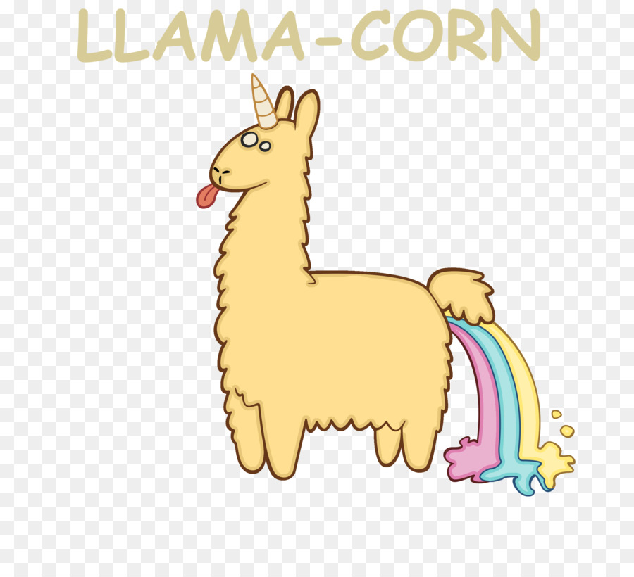 Lama-Alpaka-Bild-Illustration-Zeichnung - lustige Lama-Zeichen