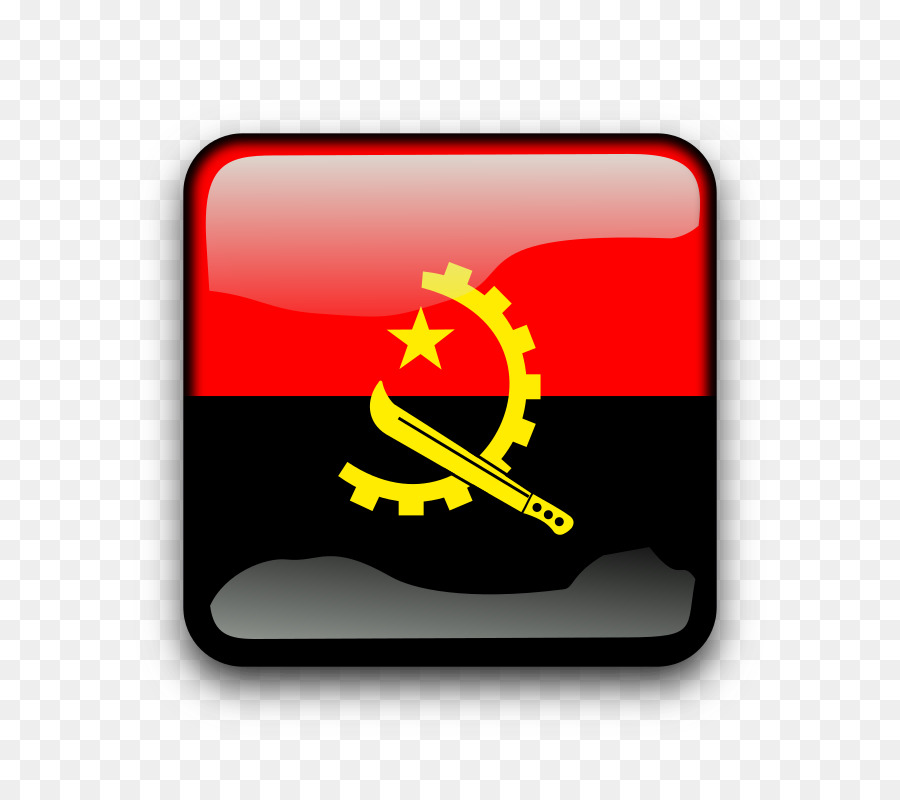 Flagge von Angola National flag Stock-Fotografie - zu