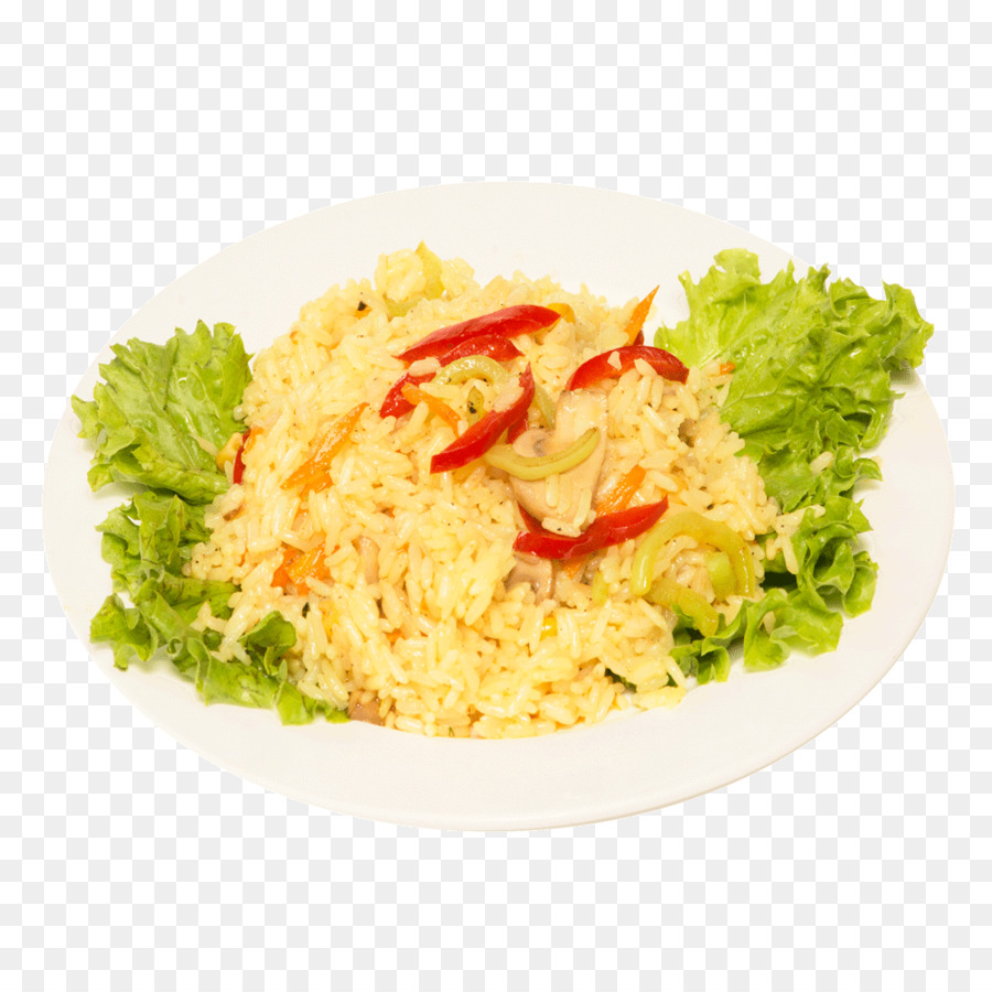 Thai fried rice Risotto Nasi goreng-Pilaw - Tomaten-risotto mit Meeresfrüchten