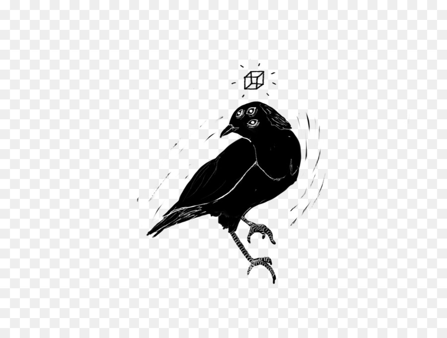 American crow-Zeichnung-Illustration-Tinte-Vektor-Grafiken - Minderung streamer
