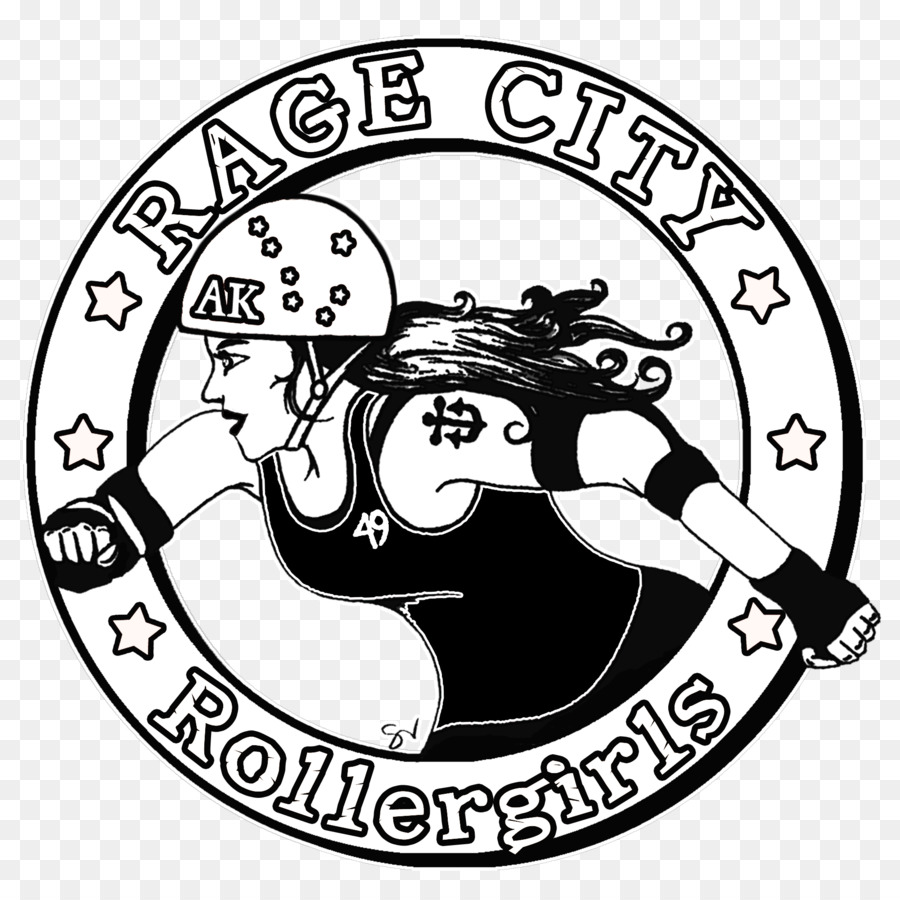 Roller derby Rabbia Città Rollergirls Ancoraggio T-shirt Abbigliamento - maglietta