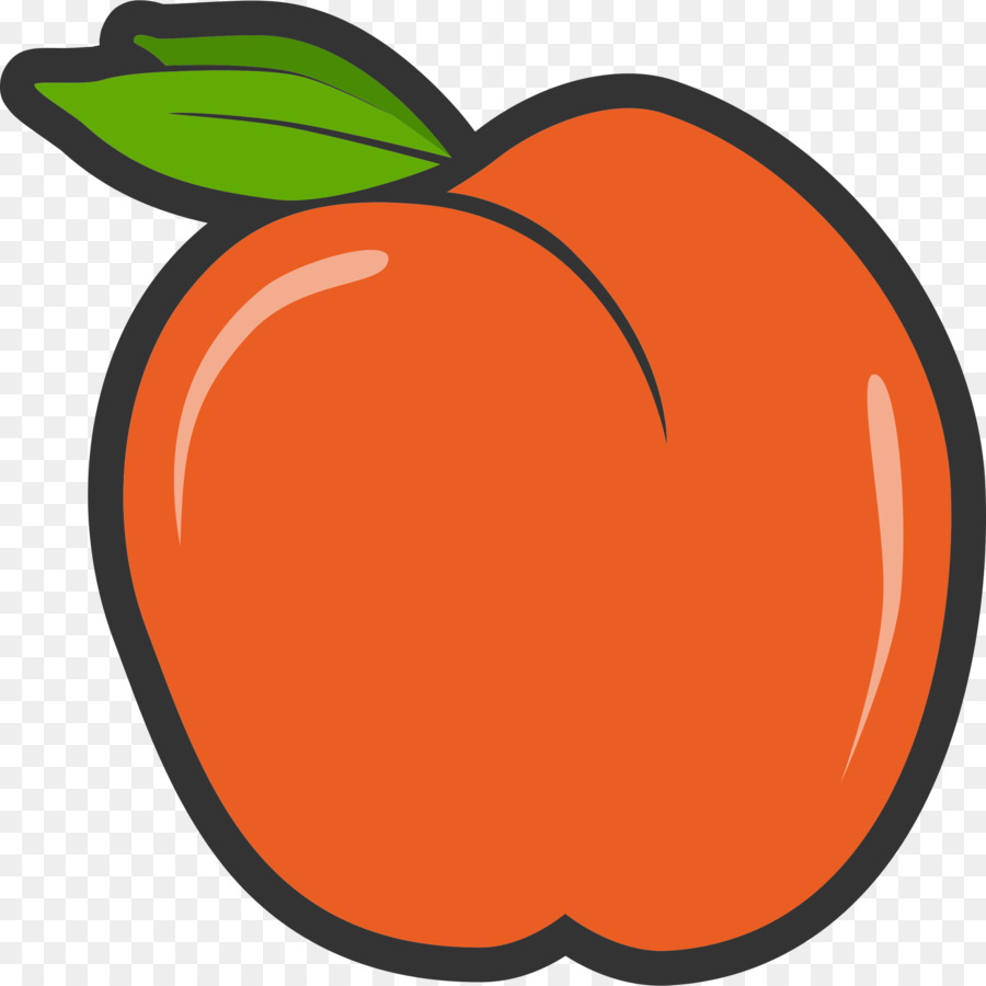Clipart Kürbis-Apfel-Orange S. A. - Pfirsich