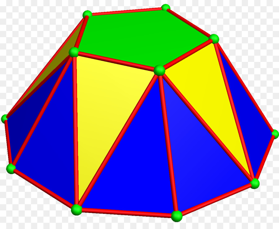 Pentagonale cupola Triangolo, Poligono Geometria - triangolo