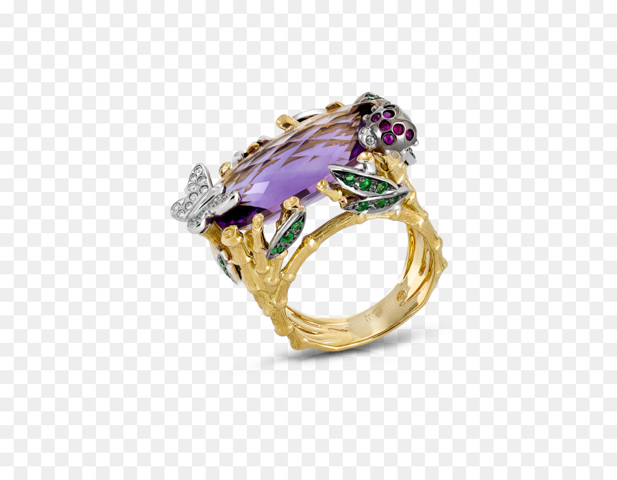 Amethyst Ohrring Schmuck Diamant - Ring