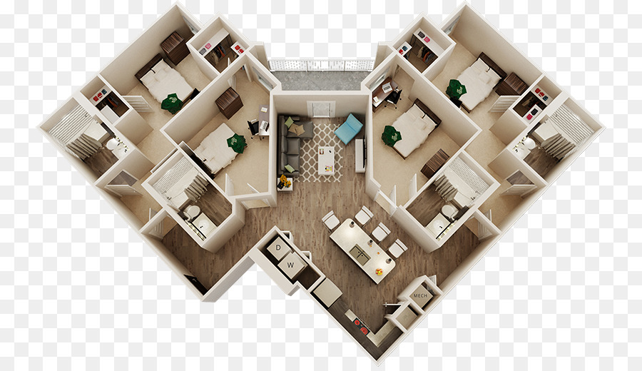 IQ Apartments-Schlafzimmer-Haus Immobilien - Wohnung