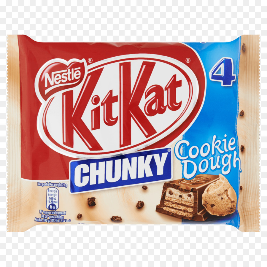 Schokolade Kit Kat Chunky White, 5er Packung KitKat Chunky Cookie-Teig van Albert Heijn-Produkt - cookie Presse