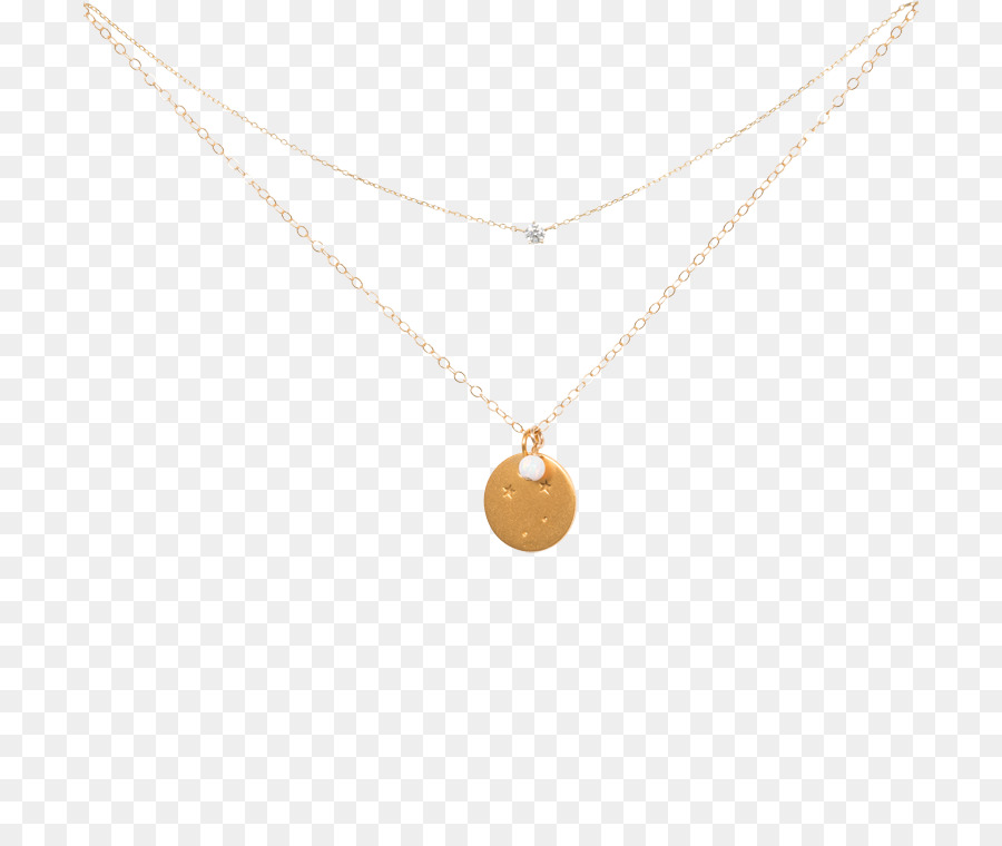 Medaillon Halskette Schmuck - vergoldete