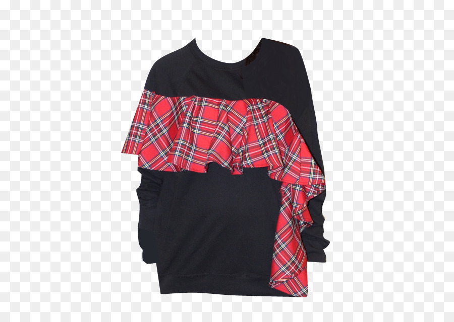 Punk-rock-Tartan-Pullover, Langarm T-shirt - Karo Band