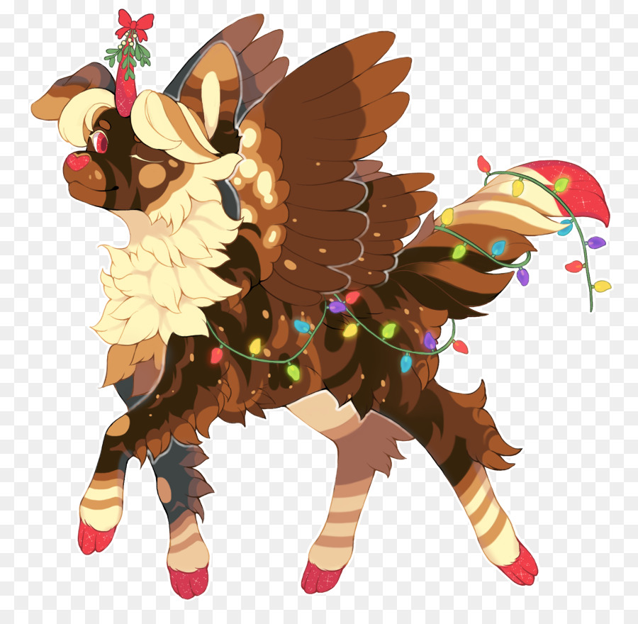 Carnivori Cavallo ornamento di Natale Illustrazione, Mammifero - cavallo