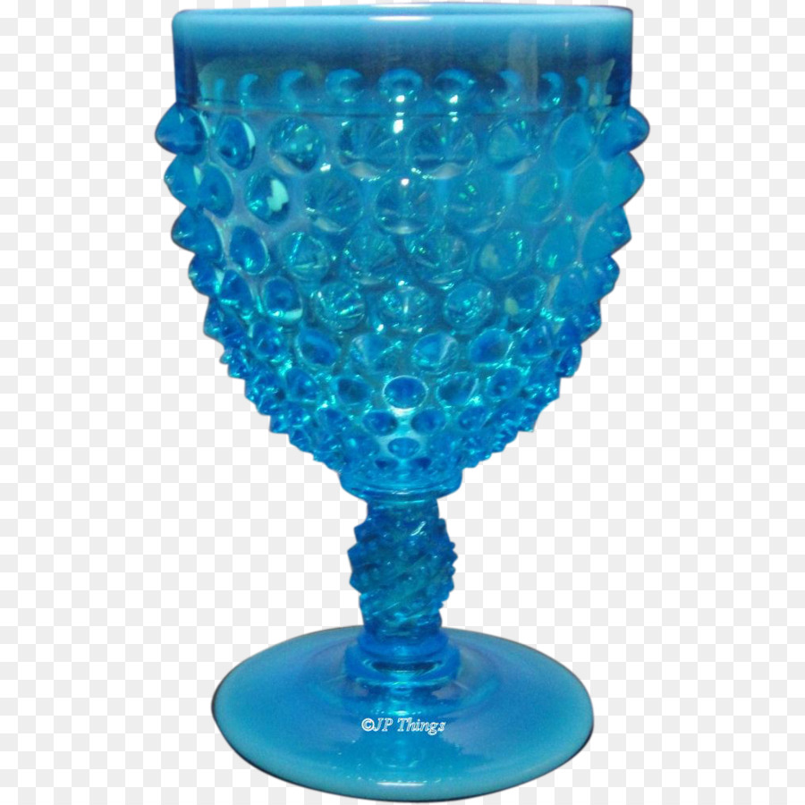 Weinglas Champagner Glas-Schale Kobalt blau - Glas