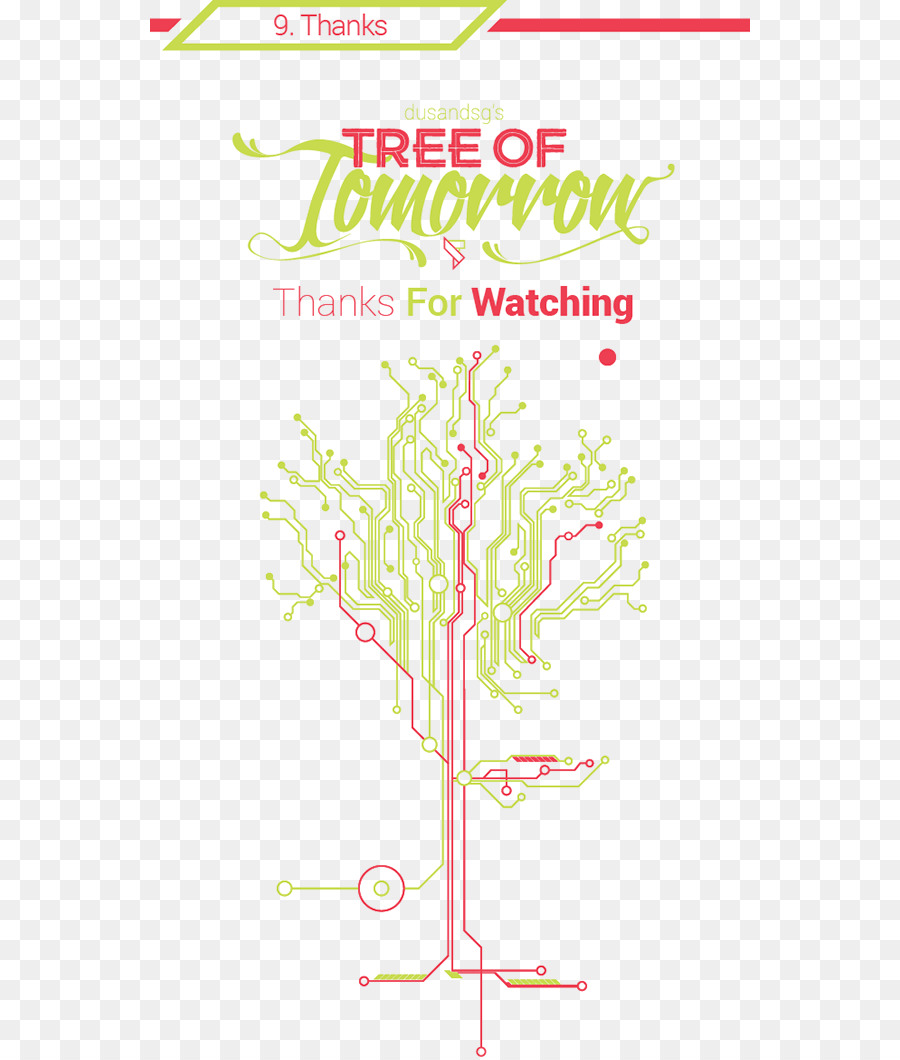 Grafik-design-Line-Font-Tree - Morgen