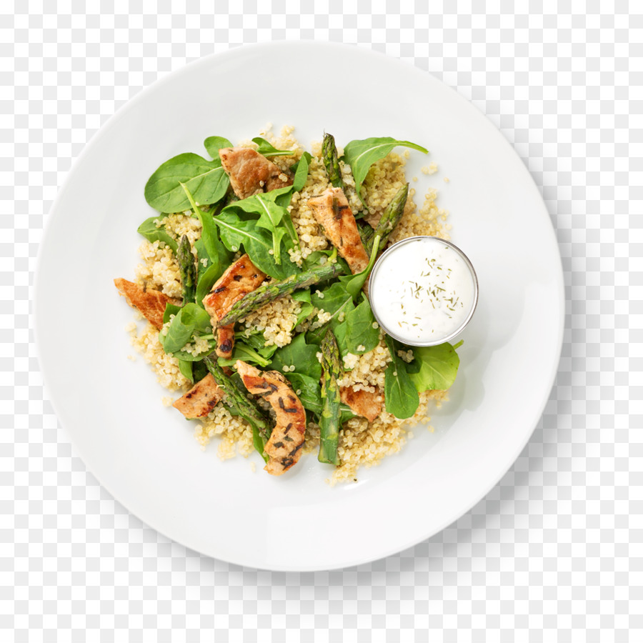 Thai-Küche, Vegetarische Küche Rezept Salat - gebratene Lachs mit dill-sauce