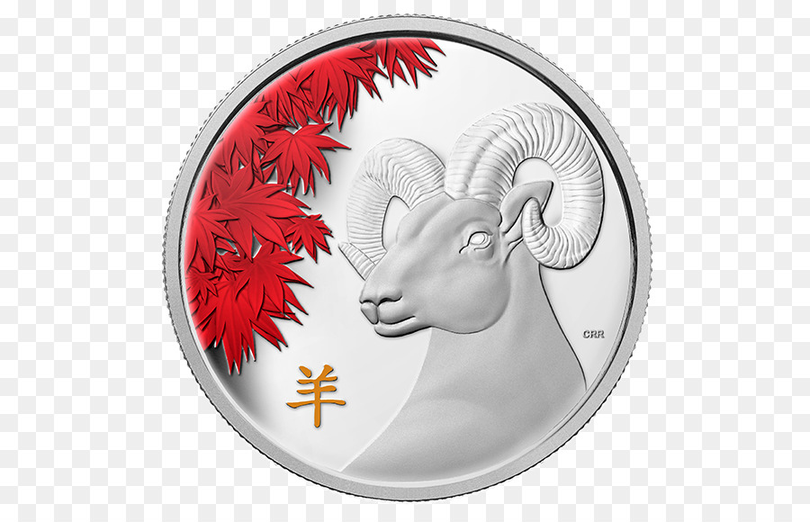 Capra moneta d'Oro del Royal Canadian Mint lunare Cinese monete - Capra
