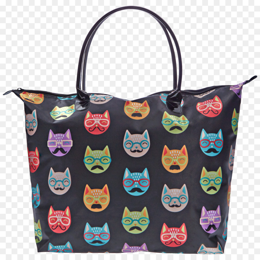 Cat Print Tote Bag Handtasche Satin - Tasche
