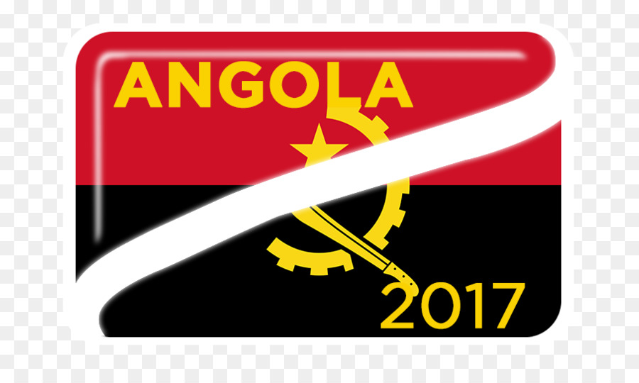 Bandiera dell'Angola Logo Brand - 