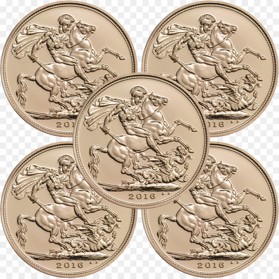 Metà sovrano moneta d'Oro in monete d'Oro - Moneta