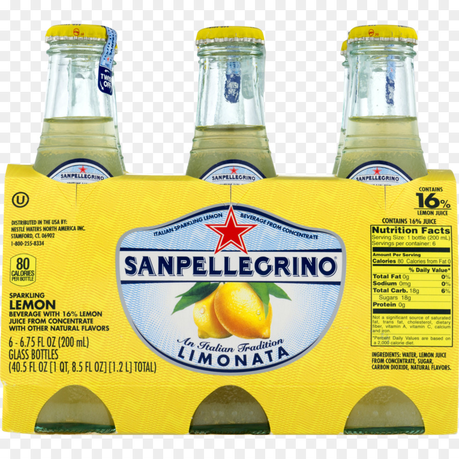 Zitrone-Limette trinken Glas Flasche Limonade Sanpellegrino S. p. ein.Ein. Sanpellegrino Limonata 200ml Flasche Karton 24 - Limonade