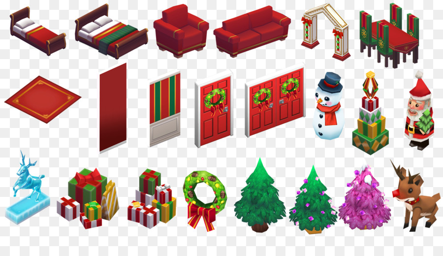 Ornamento di natale il Giorno di Natale, di Babbo Natale, albero di Natale di The Sims 4 - 