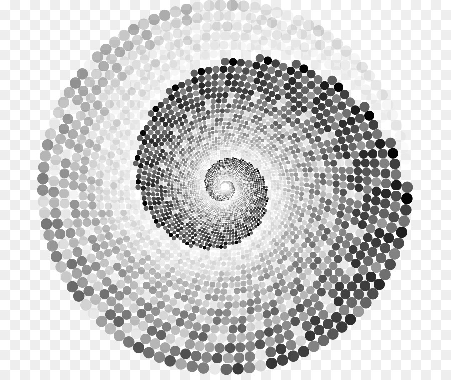 Graustufen-Kreis-Spiral-Geometrie Vortex - Kreis