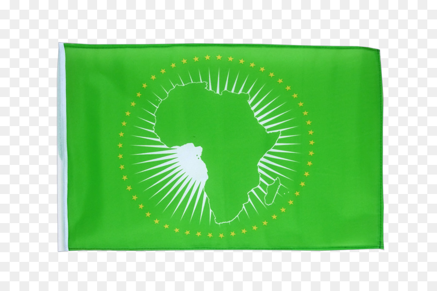 Flagge der afrikanischen Union Grünes Rechteck - 