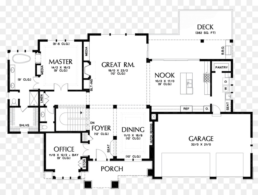 Grundriss Grundriss Frank Lloyd Wright Home und Studio-Reihenhaus - Haus