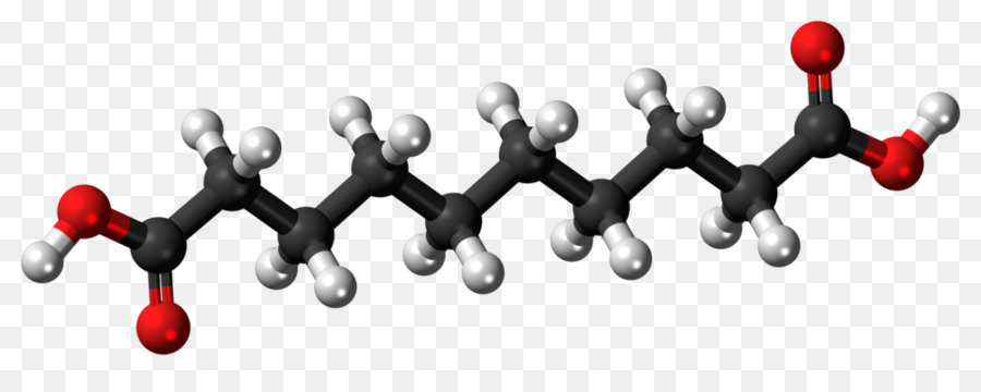 Sebacic acid Ball-and-stick, Modell, Molekül Carbonsäure - 