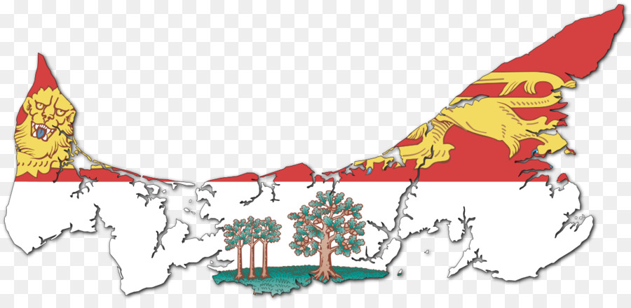 Flagge von Prince Edward Island Map Stock-Fotografie - Anzeigen
