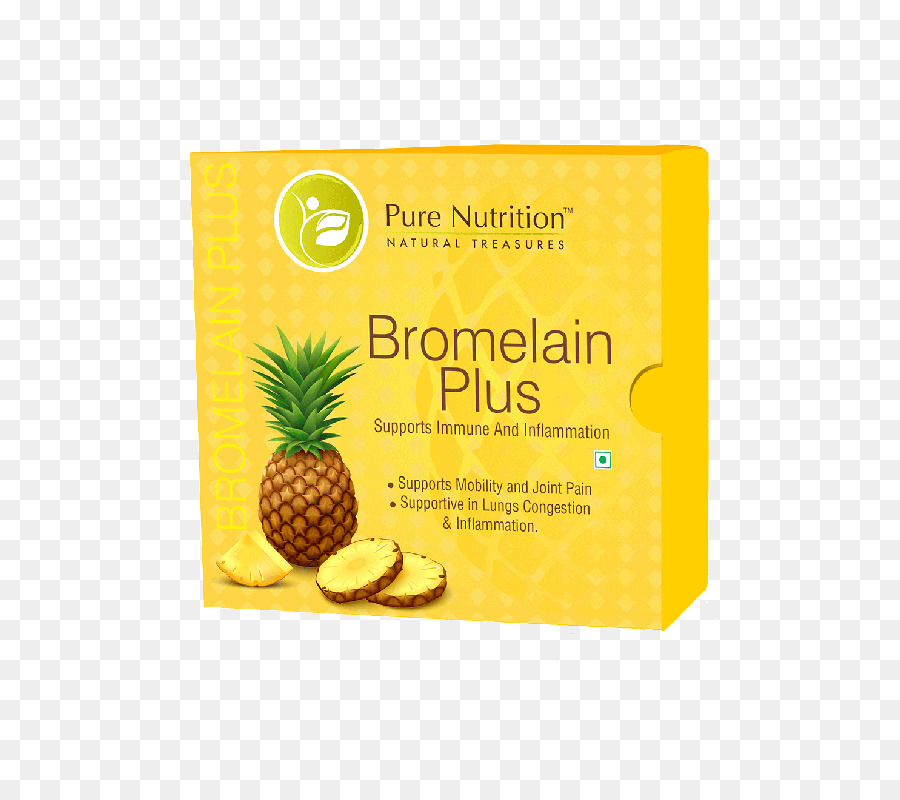 Ananas integratore Alimentare di Pura Nutrizione Bromelina Plus Cibo - Ananas
