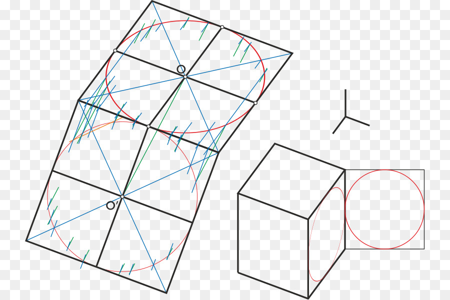 Symmetrie Dreiecks-Linie Orthogonalität - Winkel