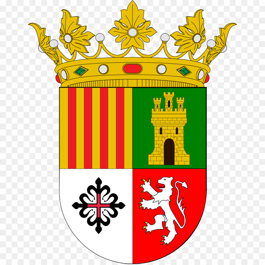 Rosette valencianischen Gemeinschaft, Gebiet Wappen Gules - Feld