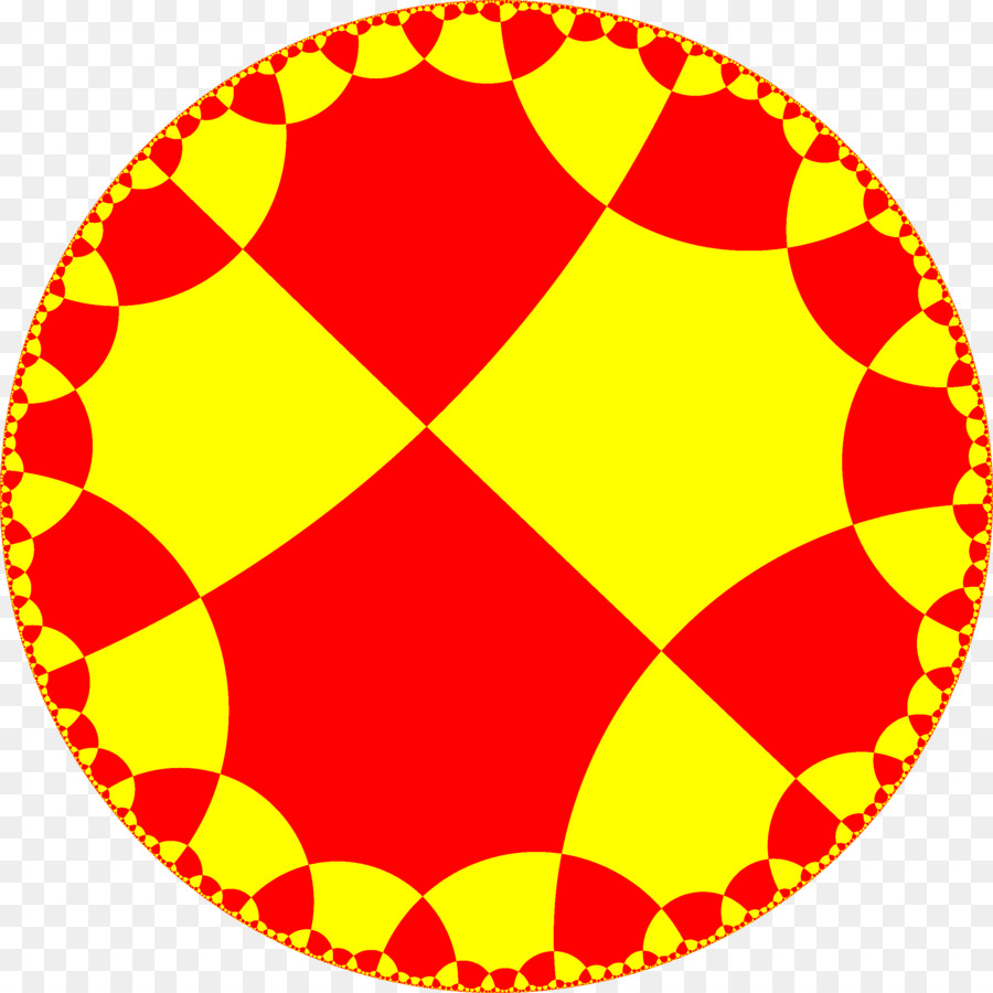 Tessellation Einheitliche Fliesen in Form in der hyperbolischen Ebene Abschneiden der Hyperbolischen geometrie - 