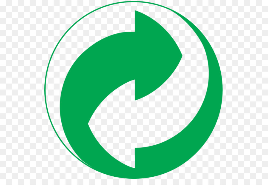 Der grüne Punkt-Vektor-Grafiken, Verpackung und Kennzeichnung Recycling-Log...