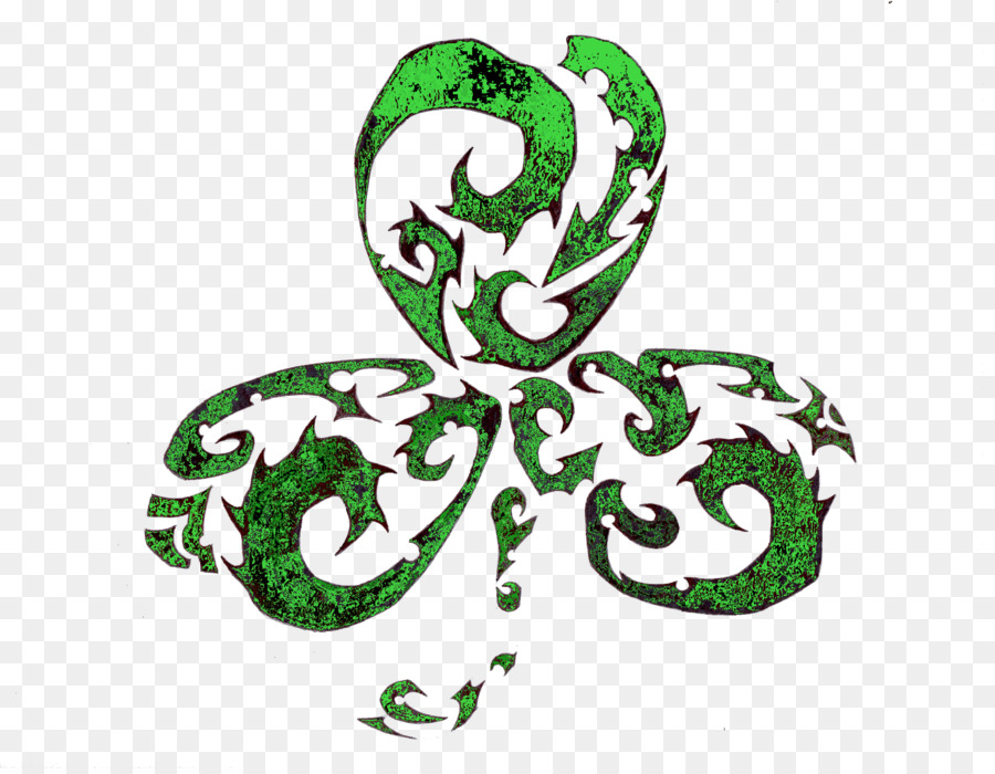 Foglia di acero, Tatuaggio Logo Verde - foglia