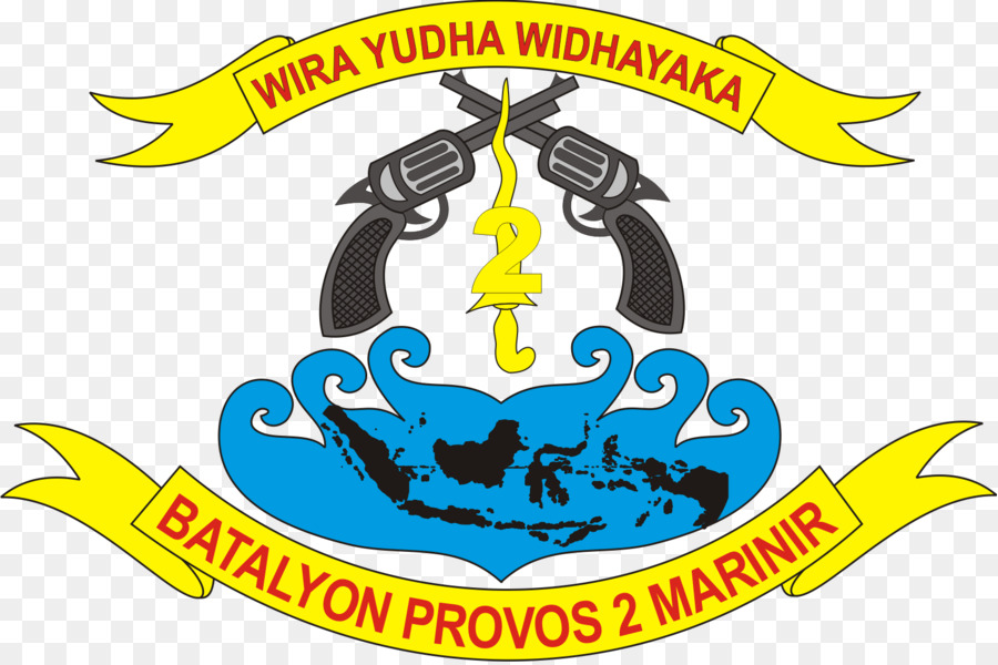 Indonesiano Marine Corps Logo Marine Batalyon Polisi Avvocato 2/Marinir - militare