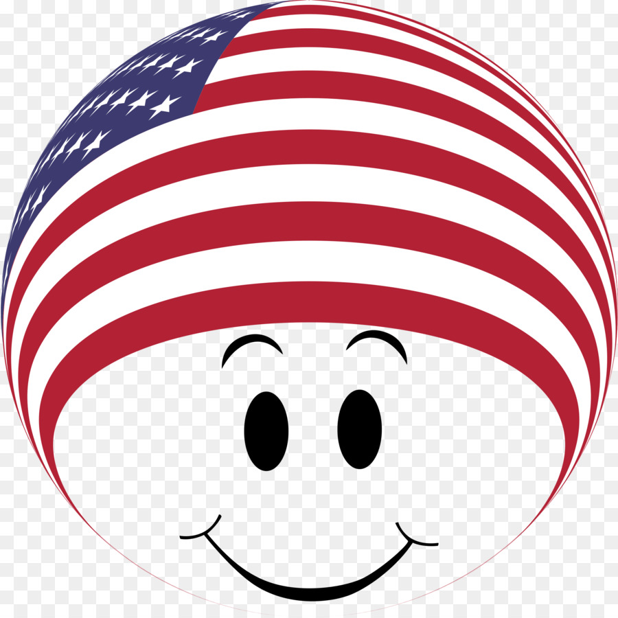 Clip nghệ thuật Cờ của Hoa Kỳ Cười Western - mặt cười cờ